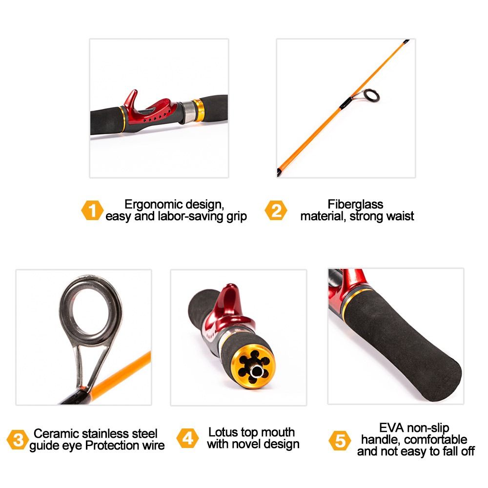 Ice Fishing Reel - High Quality Spinning Carbon Pen Pole