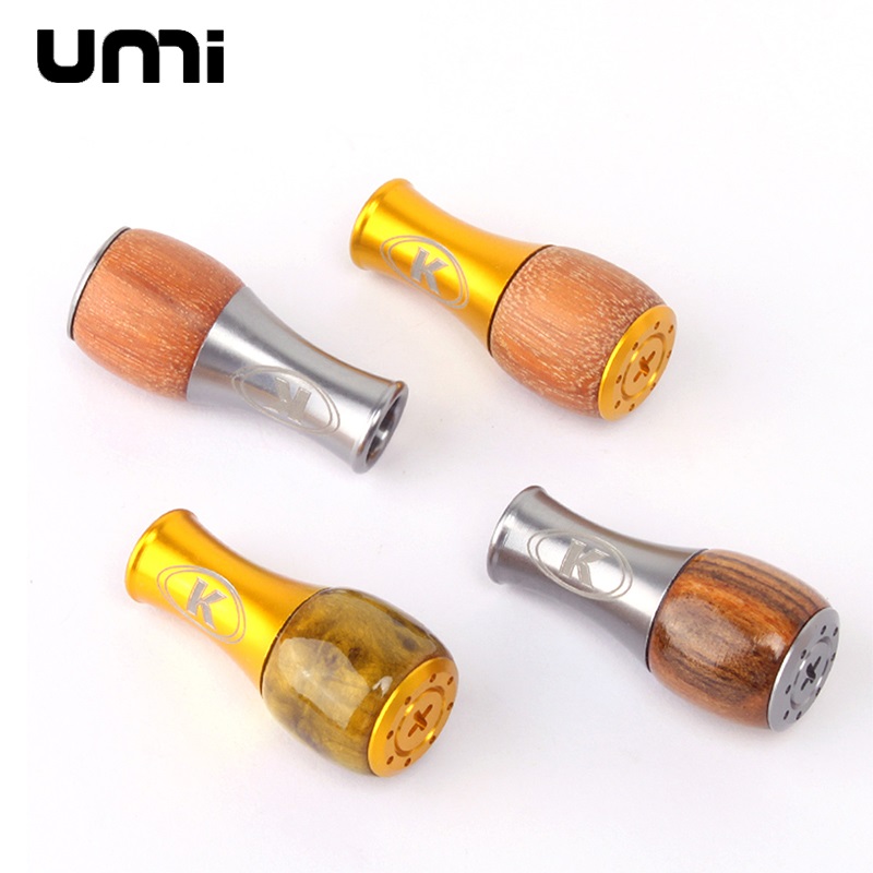 Umi 1pc Fishing Reel Wood Knob - Trolling Reel ulasan dan harga