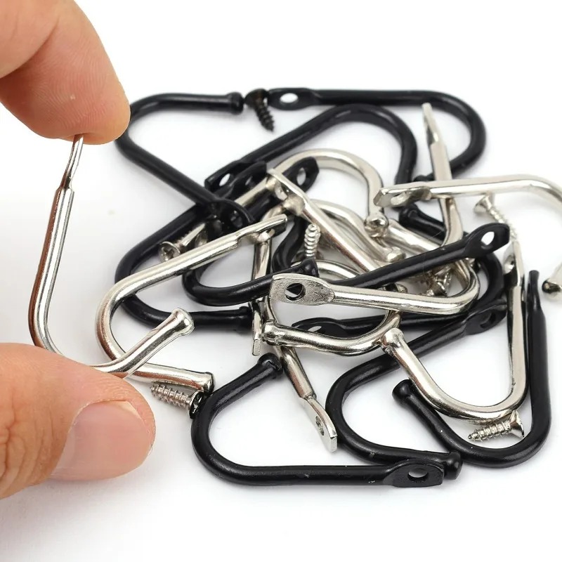 50/5Set J-shaped Metal Wall Ho - Reel Bag ulasan dan harga