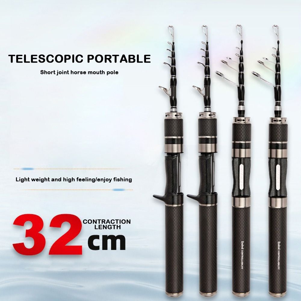1.5m-1.8m Fishing Pole Rod Set - Spincast Reel ulasan dan harga