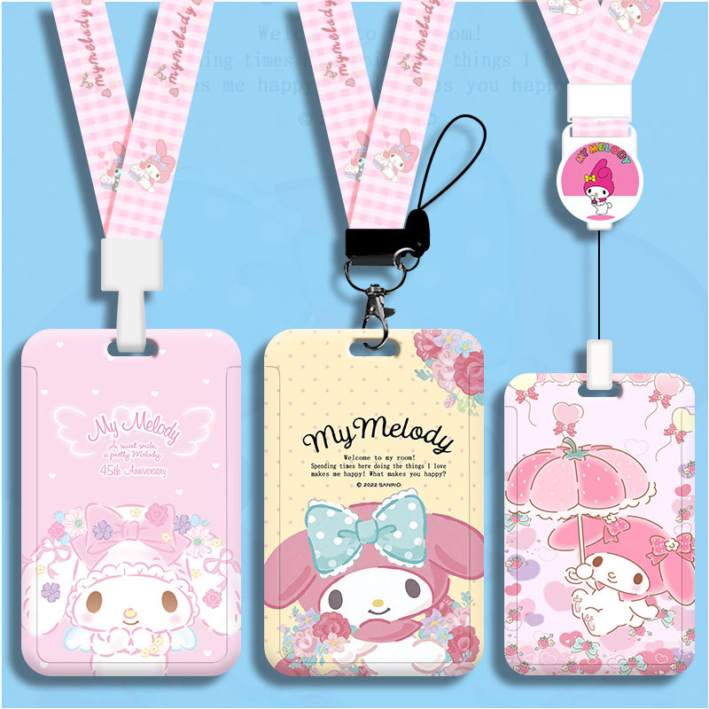 Melody  ID Badge Holder Lanyar - Reel Case ulasan dan harga