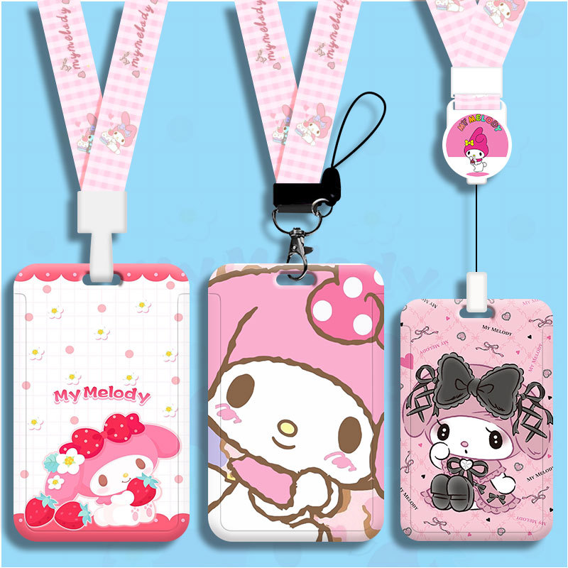 Melody  ID Badge Holder Lanyar - Reel Case ulasan dan harga