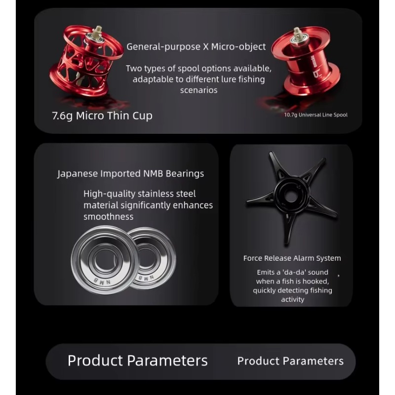 P1 Casting Reel, 7.3:1 Gear Ra - Reel Handle ulasan dan harga