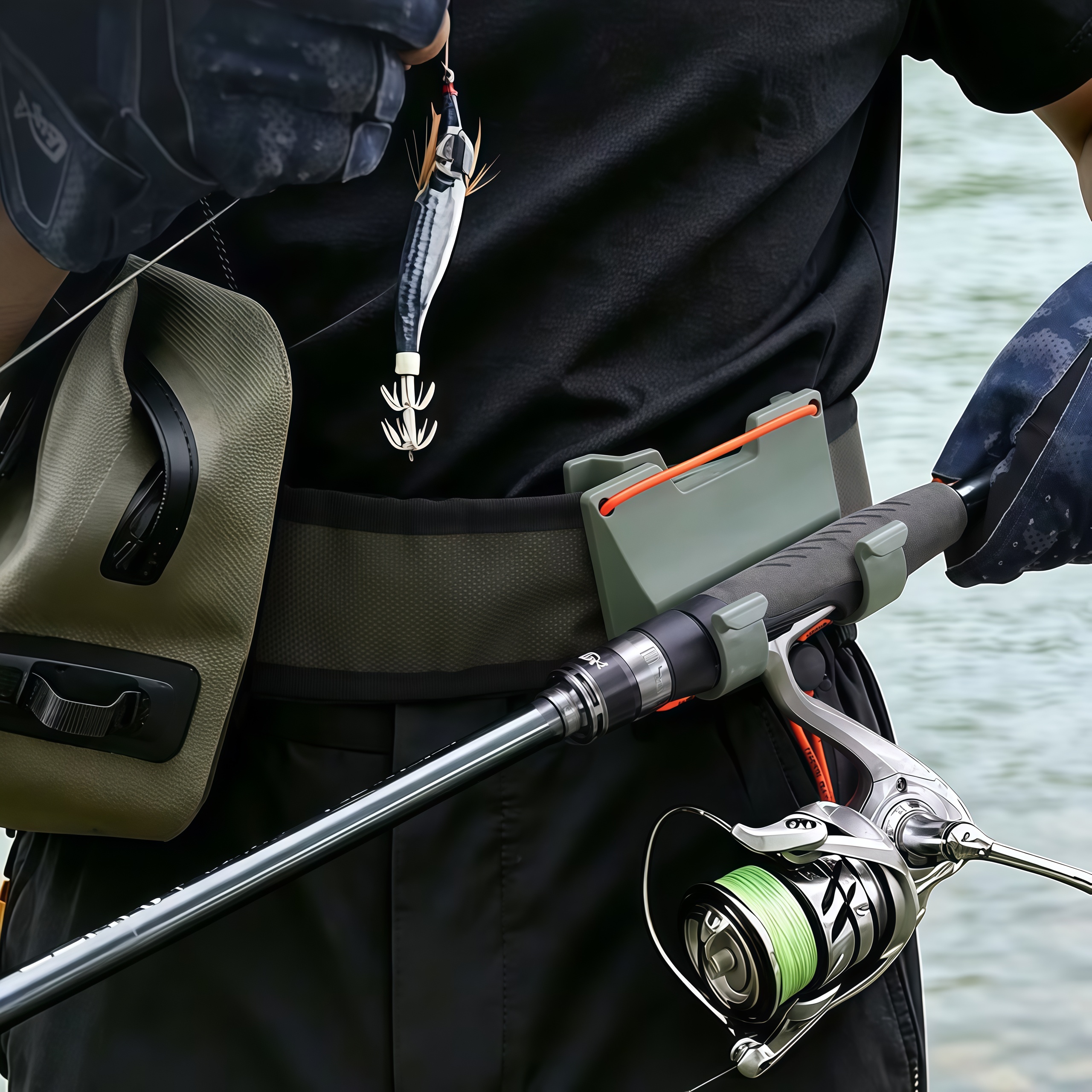 DEUKIO Outdoor Belt Clip Rod H - Fly Reel ulasan dan harga