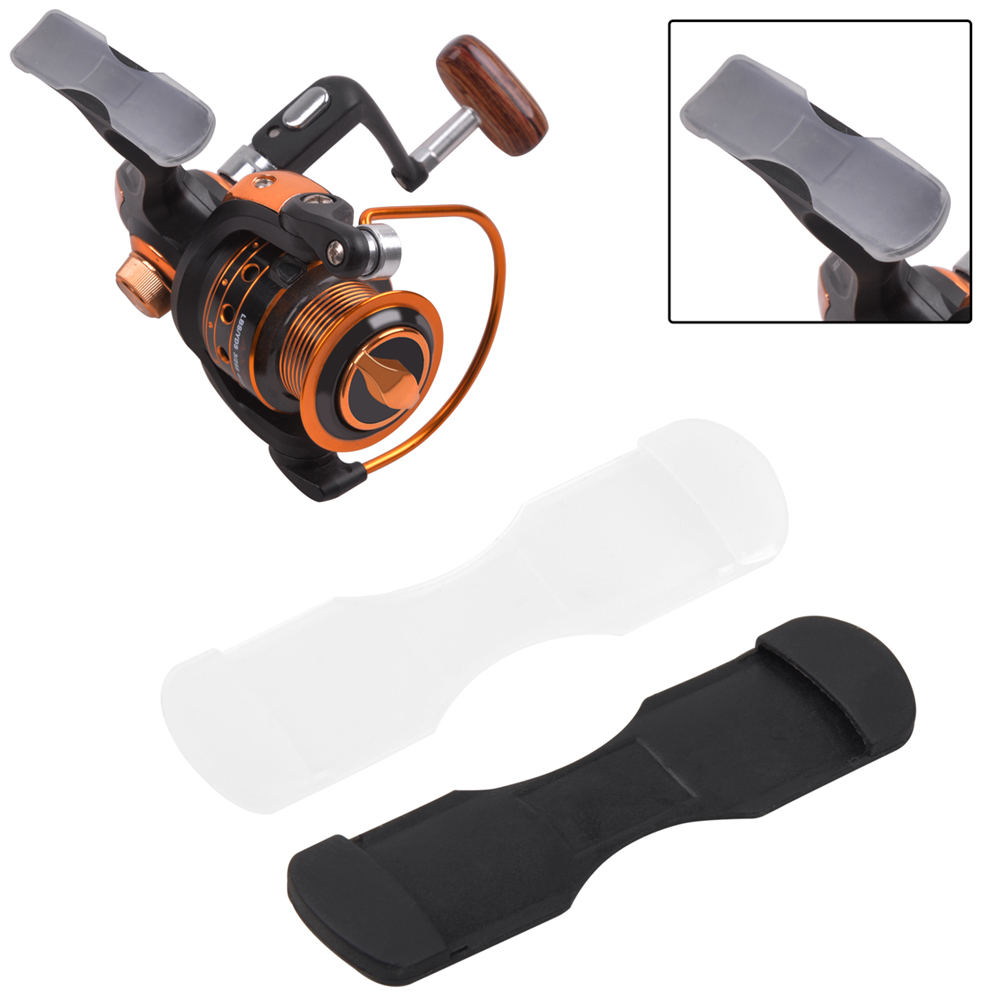10Pcs Black/White Rubber Fishi - Reel Cover ulasan dan harga