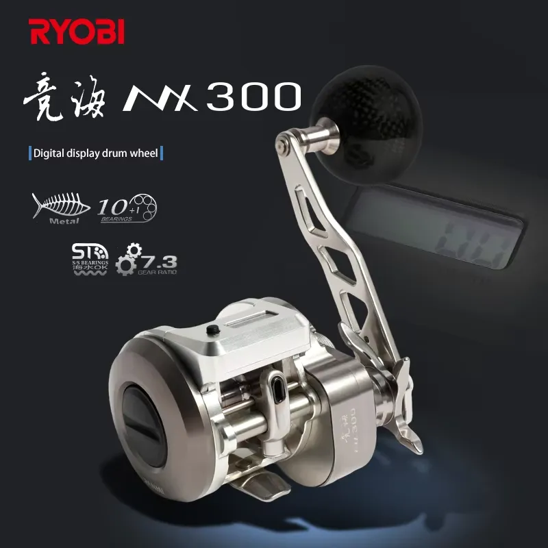 New Ryobi metal slow trolling  - Trolling Reel ulasan dan harga