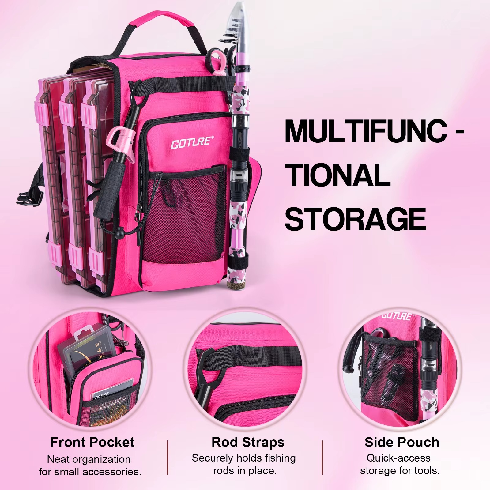 Goture All-in-One Fishing Comb - Reel Bag ulasan dan harga