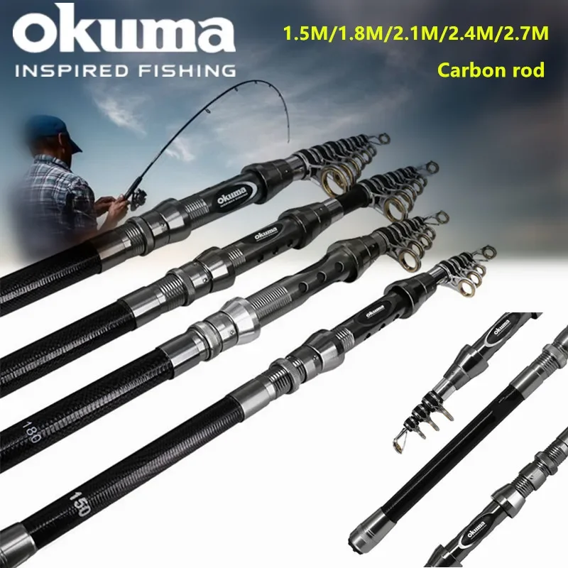 OKUMA New Carbon Rock Rod 1.5M - Surf Reel ulasan dan harga
