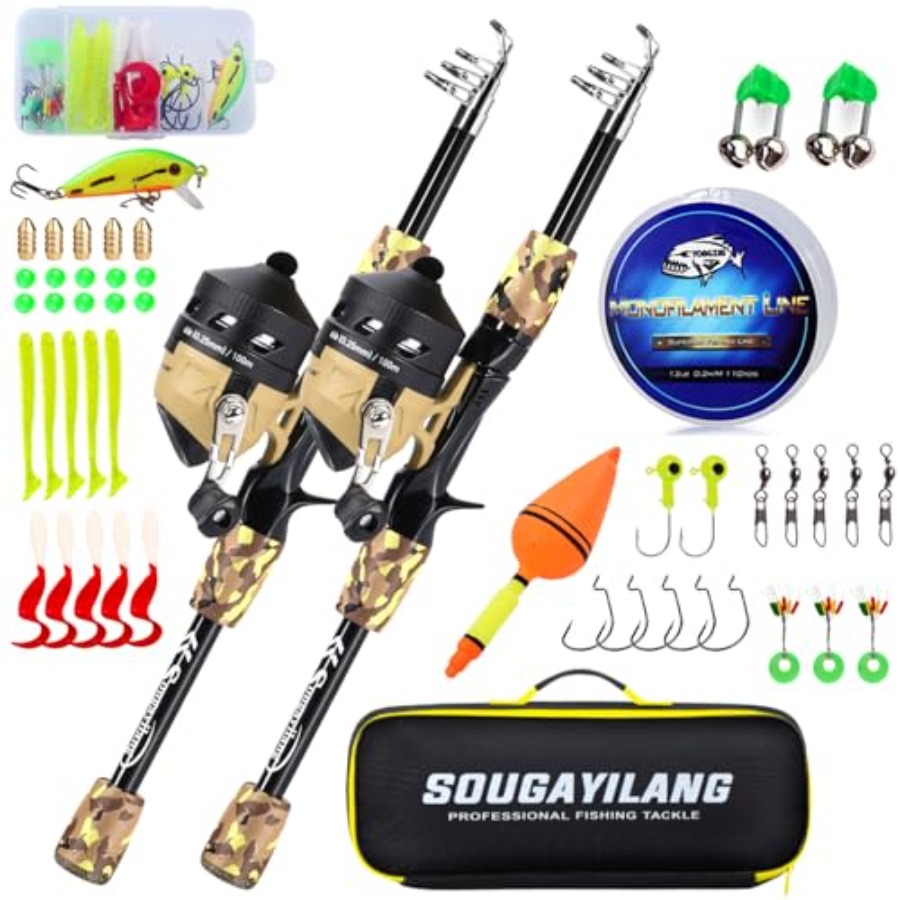 Fishing Rod and Reel Combo, Li - Spincast Reel ulasan dan harga