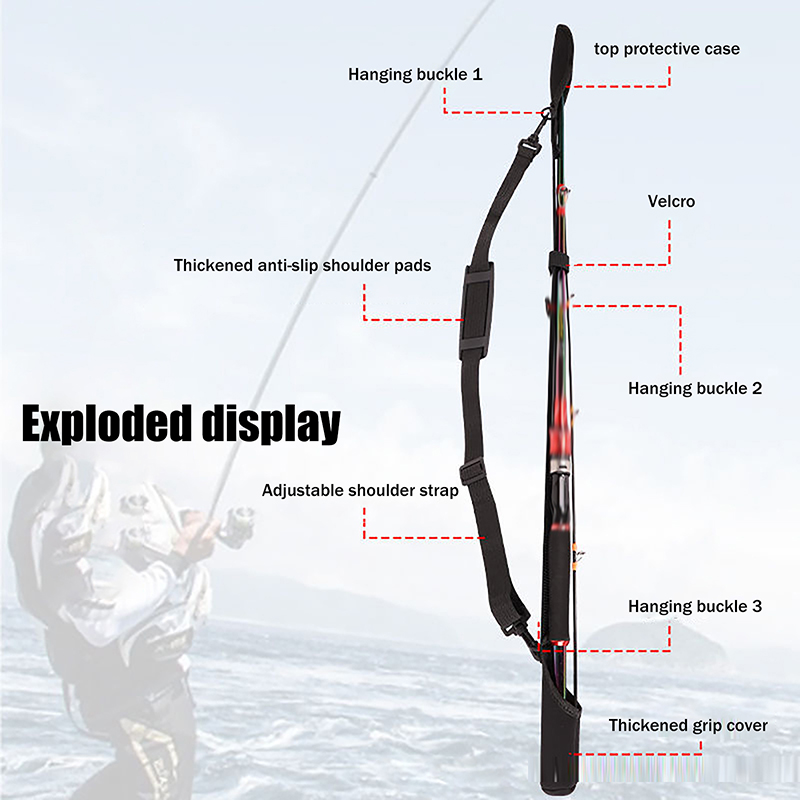 Portable Fishing Rod Shoulder  - Reel Bag ulasan dan harga