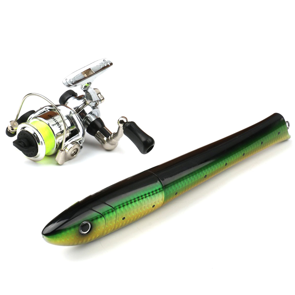 Portable Fish Shaped Fishing P - Ice Fishing Reel ulasan dan harga