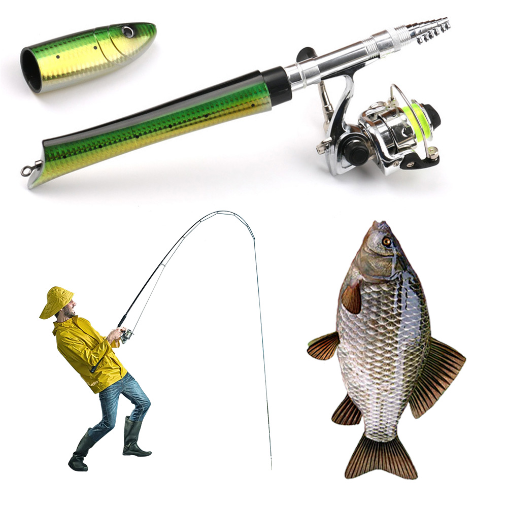 Portable Fish Shaped Fishing P - Ice Fishing Reel ulasan dan harga