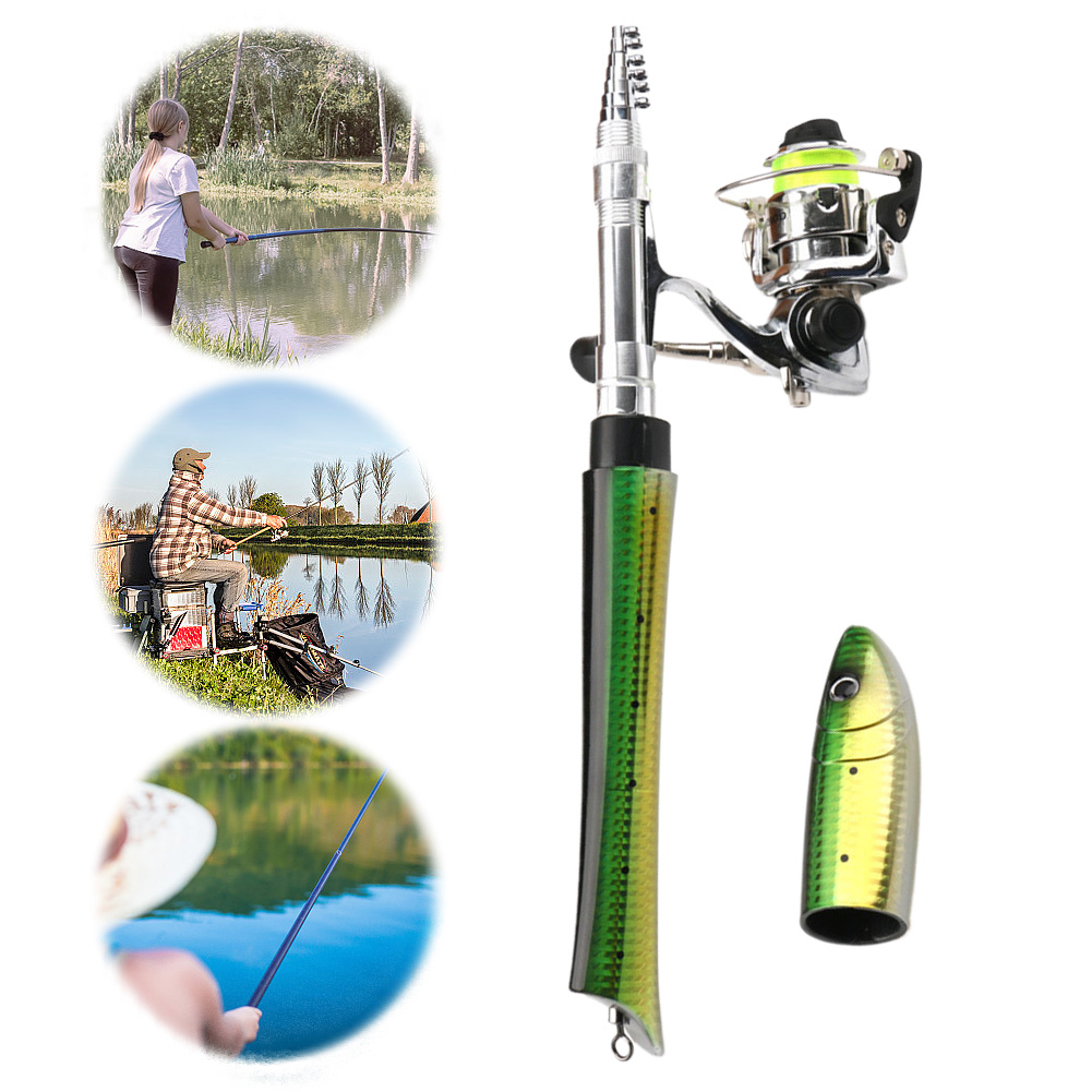 Portable Fish Shaped Fishing P - Ice Fishing Reel ulasan dan harga